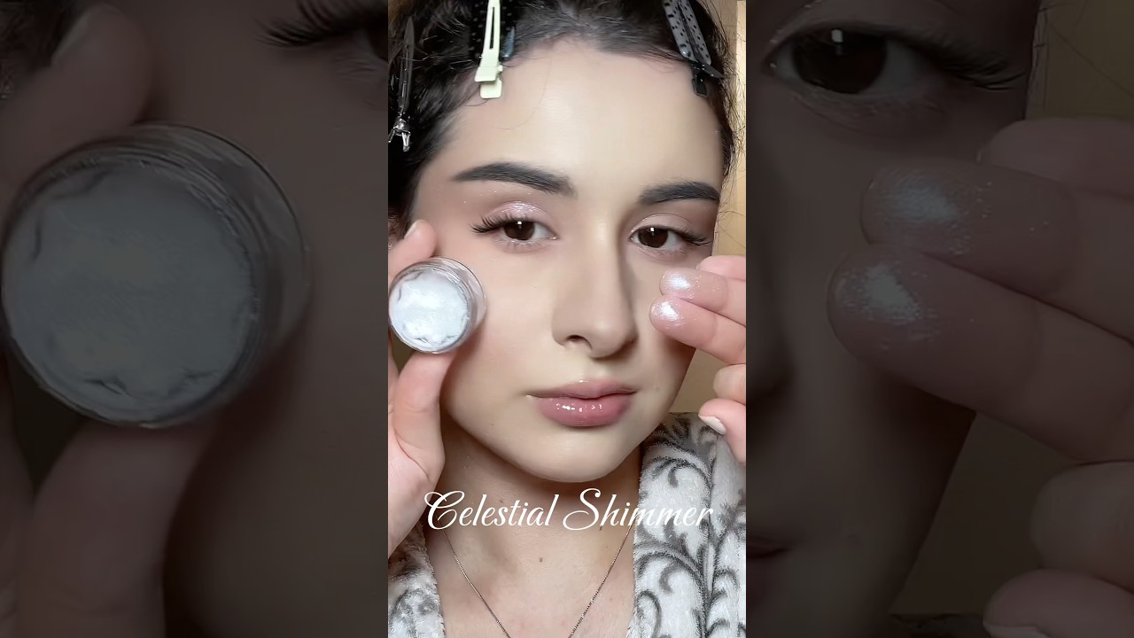 Celestial Shimmer #beautyinspiration #makeuptutorial #softglamlook #makeuptips #beautytiips