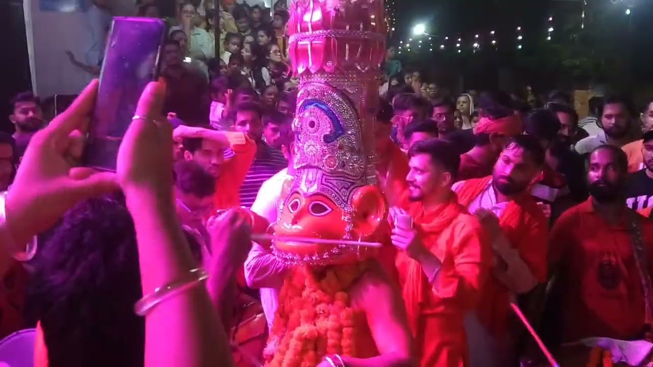 पानीपत हनुमान जी, सावन जोत Dance on dhol 2025 Jai shree ram 