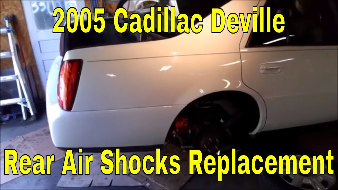 Замена задних воздушных амортизаторов Cadillac Deville 2005 года