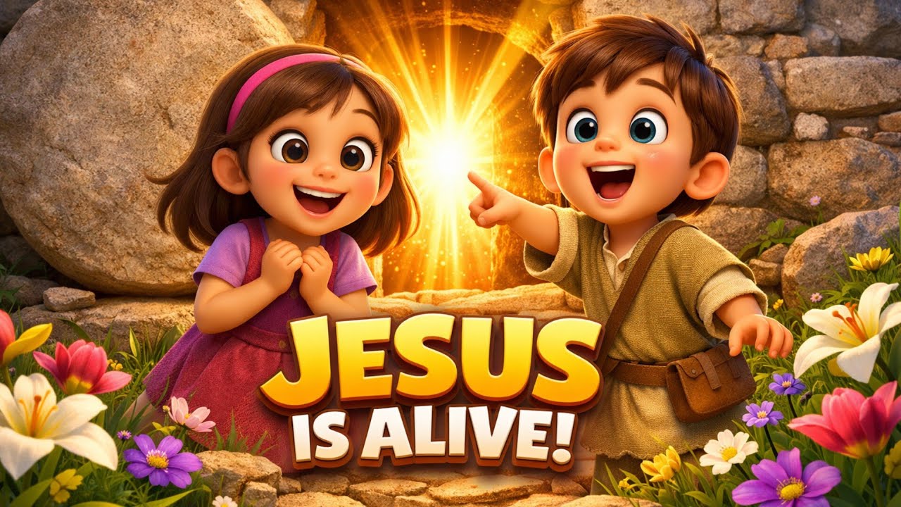 Jesus is Alive! The First Easter Morning | Bible Story for Kids- He is NOT Here! 😇 