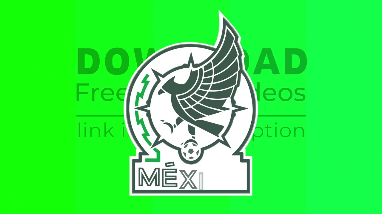 World Cup 26 Host Countries Football team logos - Green Screen