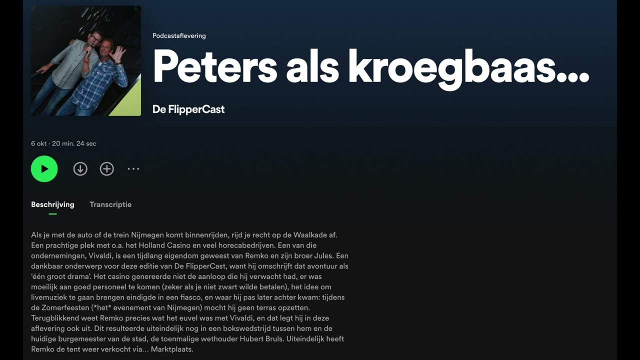 De FlipperCast - Aflevering 38 'Peters als kroegbaas...'