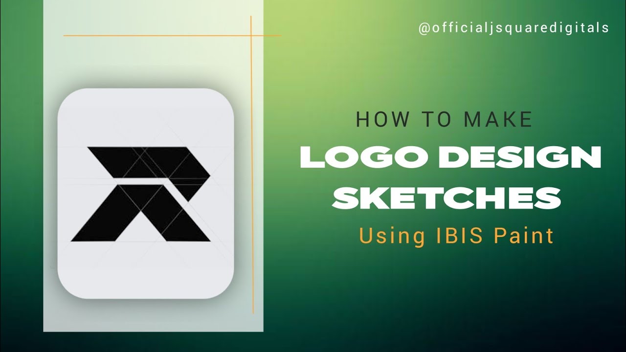 How to Make Logo Design Sketches on Mobile – IbisPaint X Tutorial