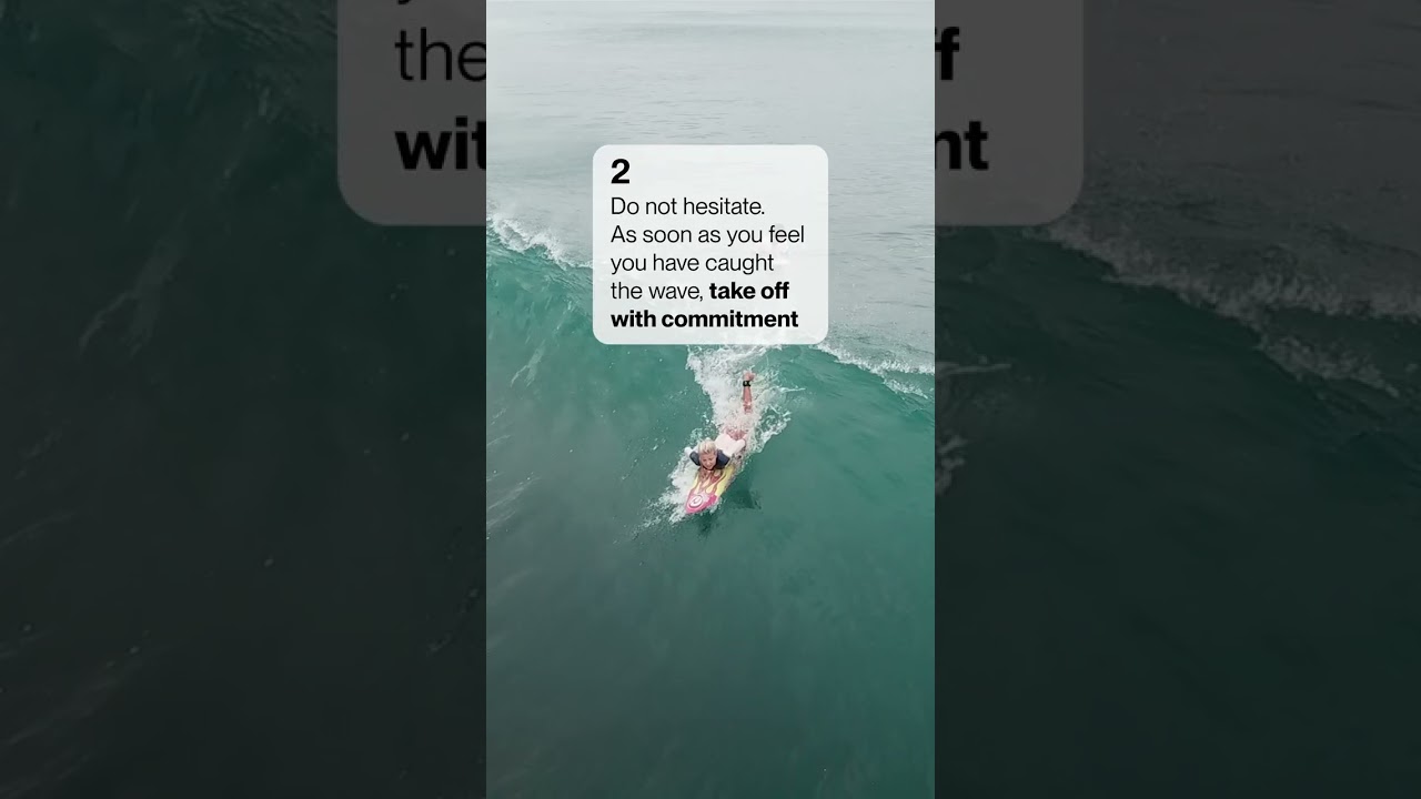 Tips to drop on a steep wave