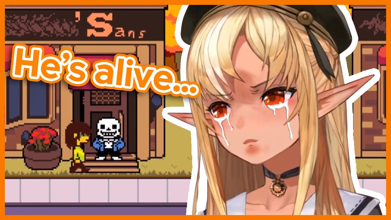 Flare Reacts to Sans in Deltarune [HOLOLIVE / ENG SUB]