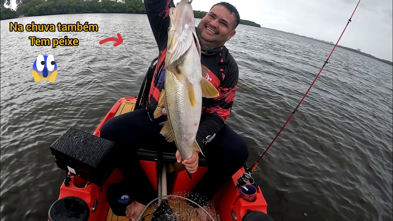 Muita chuva e frio, Pesca com Milha Boat.