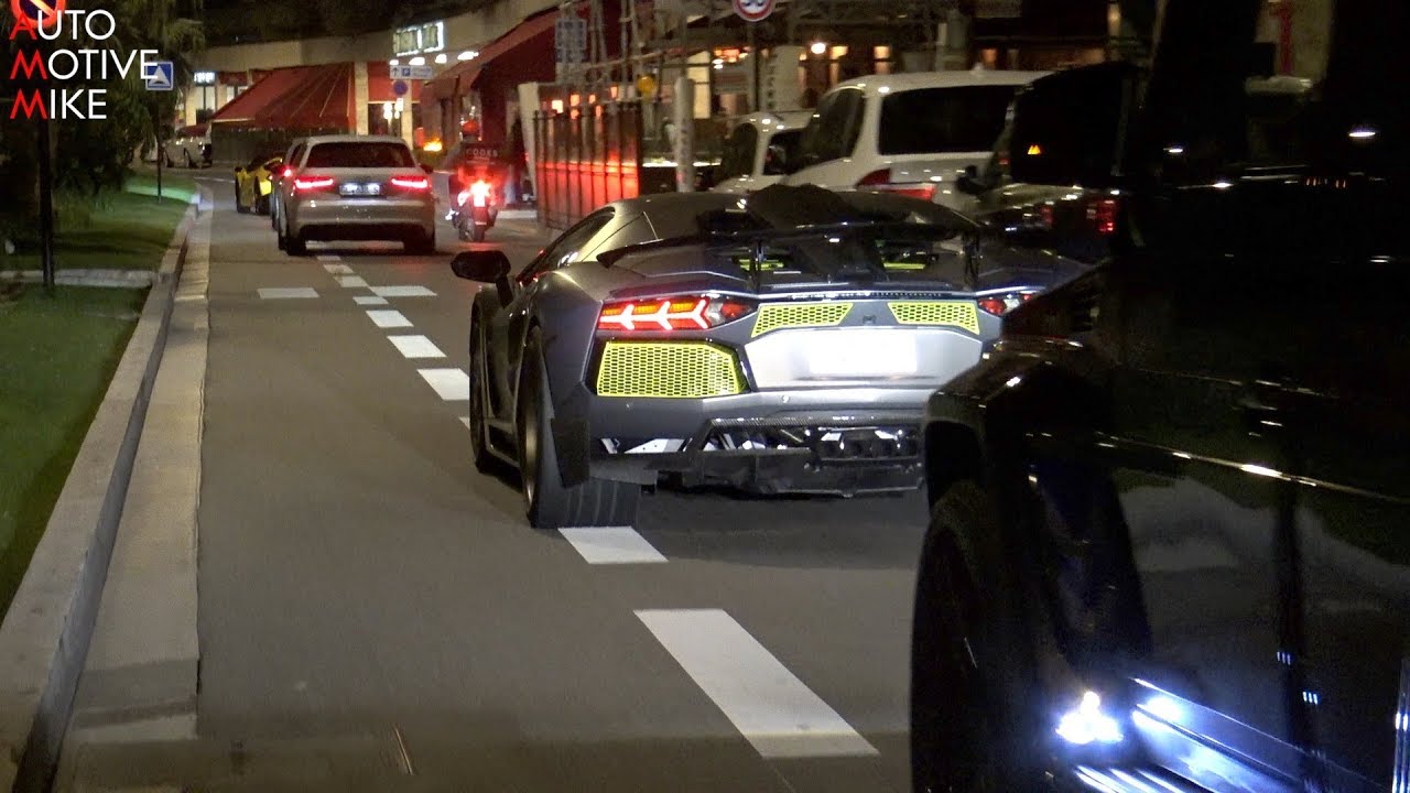 Lamborghini Aventador Hamann Nervudo cruising in Monaco