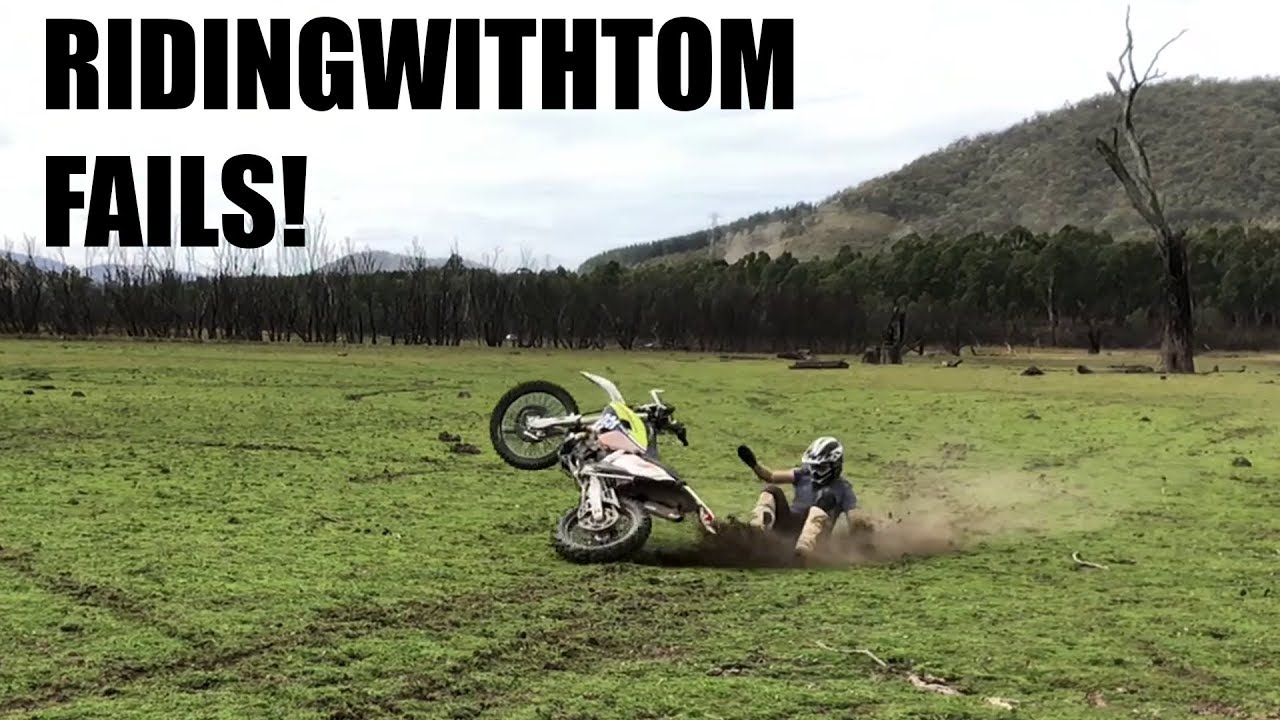 RIDINGWITHTOM FAIL VIDEO - UNSEEN CRASHES AND SCREWUPS!