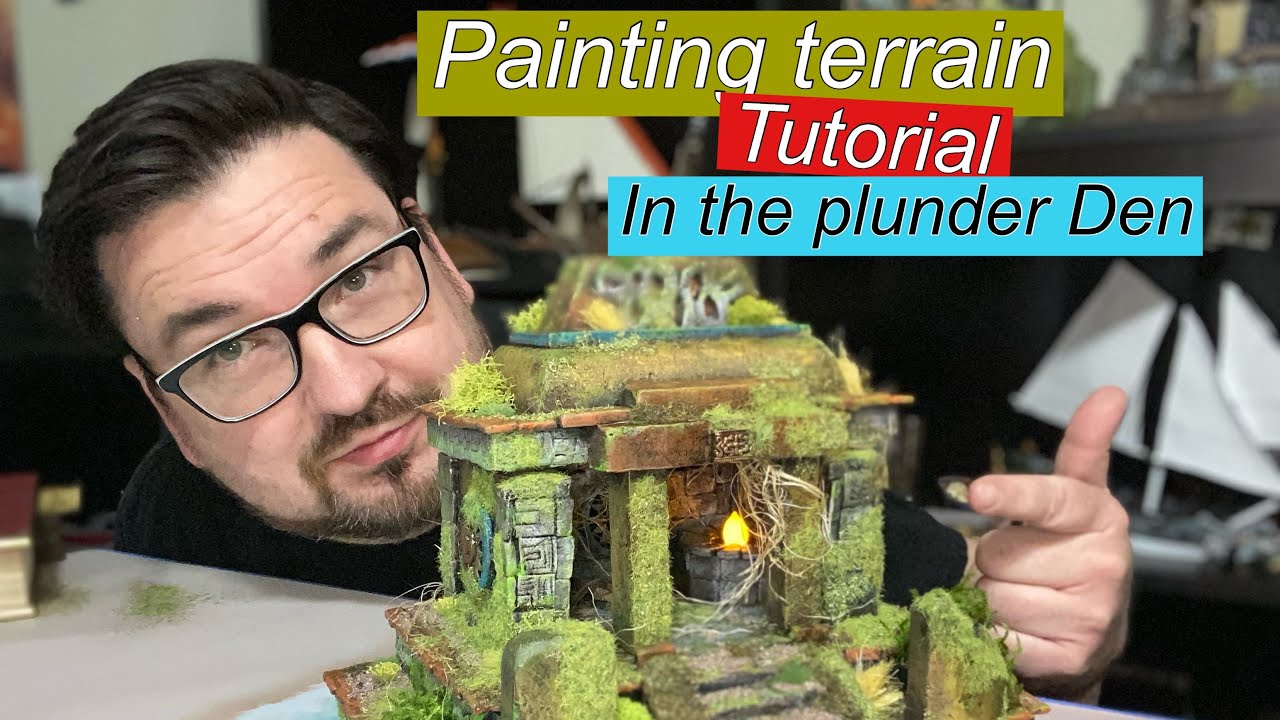 Painting terrain tutorial in the Plunder Den Part 1