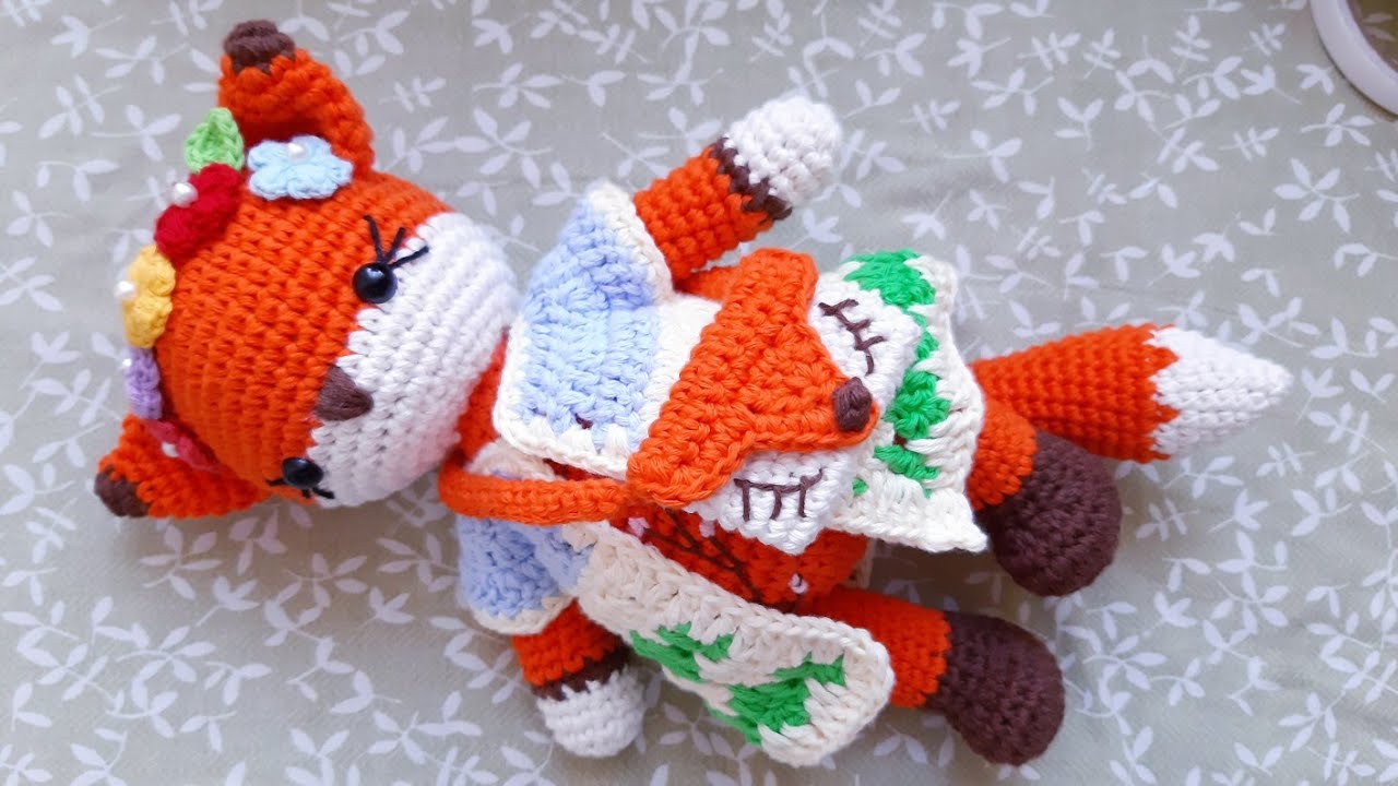 Muñeca Rose Fox Amigurumi - cómo tejer cola y piernas