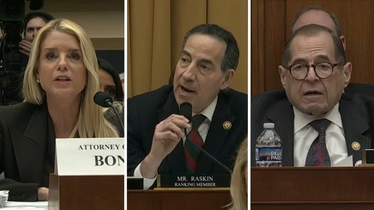 Bondi calls Rep. Raskin 'washed up, loser lawyer' in tense hearing