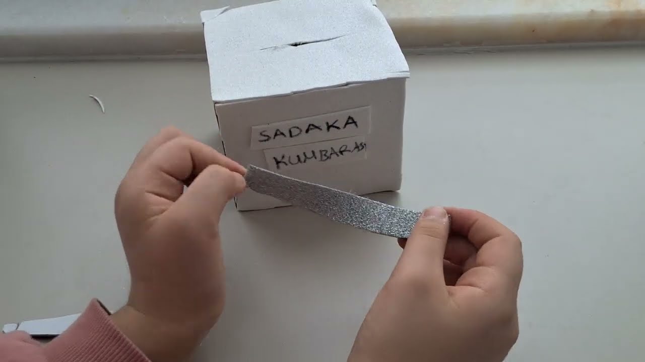 😝Sadaka kumbarası yaptık🥰ramazanın 6. Günü🤑