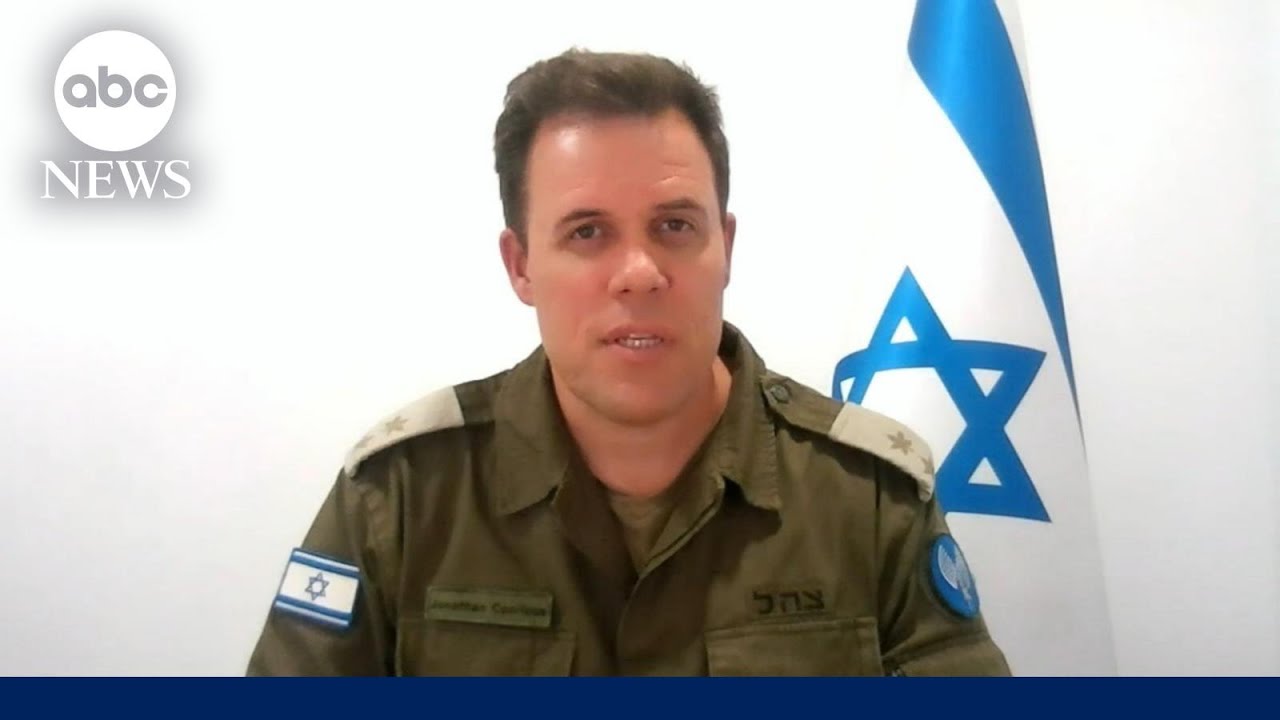 IDF official provides update on Israeli response