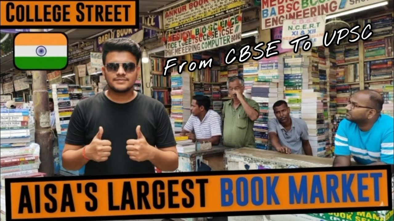 Exploring Asia's Largest Second Hand Book Market 🤩 | College Street Kolkata | Sai Rishav Vlogs