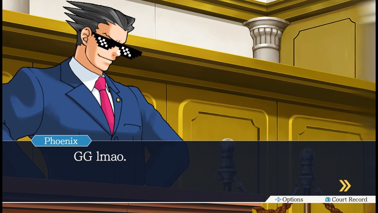 The Lost Turnabout But Phoenix Wright Is A Speedrunner (objection.lol)