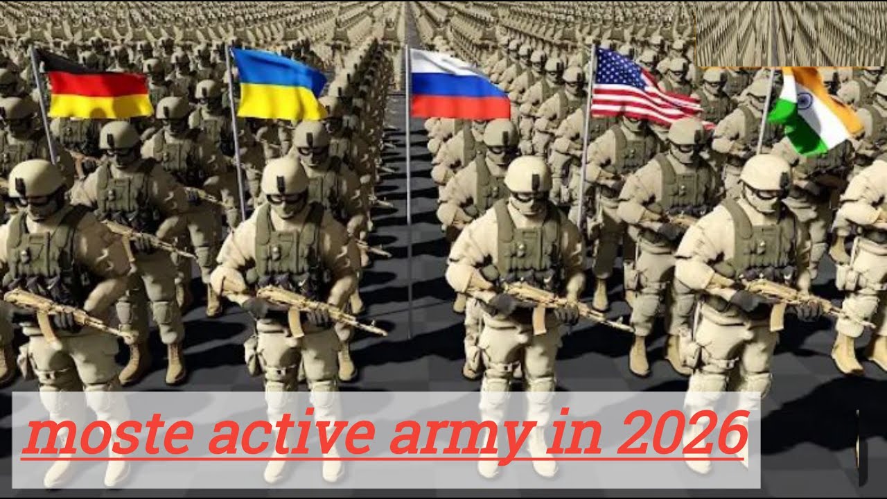 Top 10 country with most active army in 2026