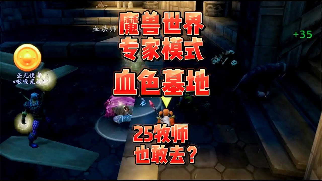 魔兽世界专家一命模式：胆好大！25级牧师敢去血色墓地？
