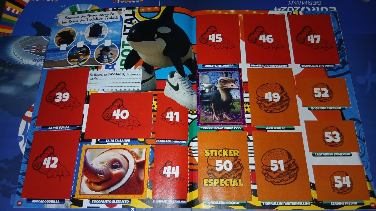 TE MUESTRO MI AVANCE Y PEGO FIGURAS DEL ALBUM DE TRALALERO TRALALA ITALIAN BRAINROT DE WOOW STICKERS