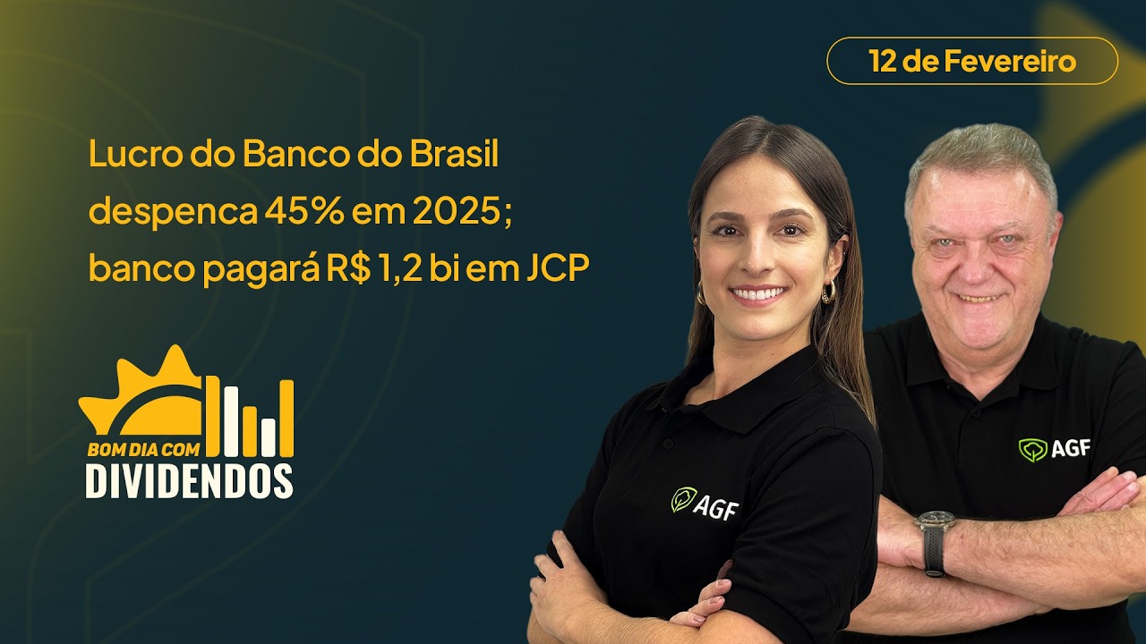 Lucro do Banco do Brasil (BBAS3) despenca 45% em 2025 | Bom dia com Dividendos 12/02/2026