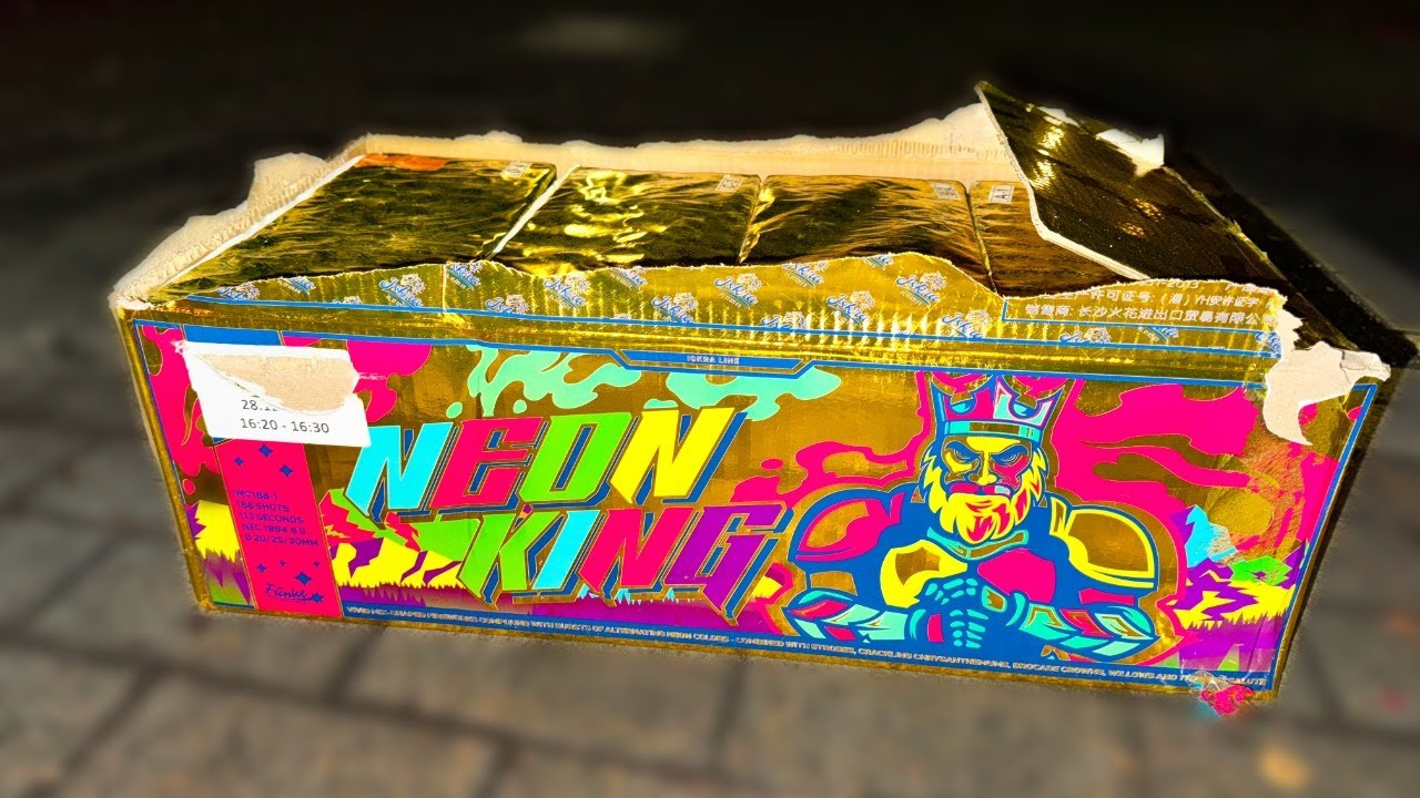 Neon King | Iskra Line | Funke Fireworks | 188 Shots | 20/25/30mm | 1995g Compound