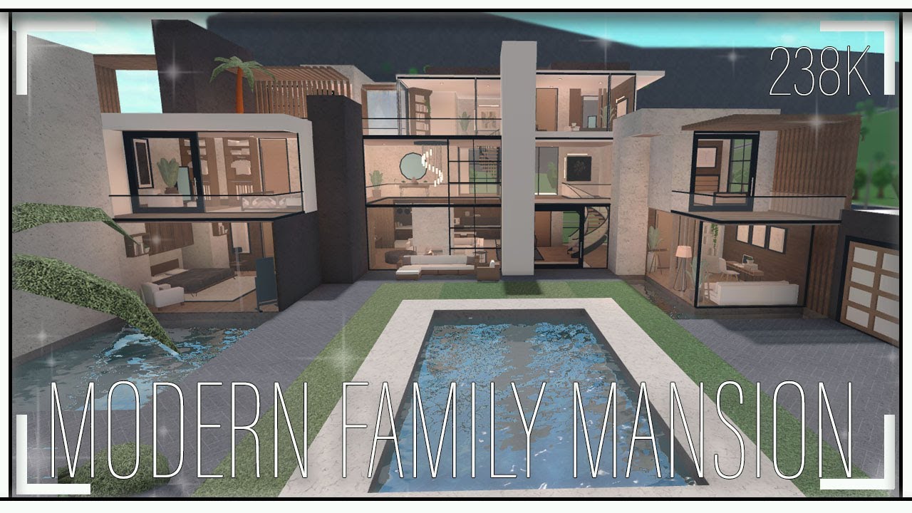 Bloxburg | Large Modern House 238k | No Large Plot | Speed Build