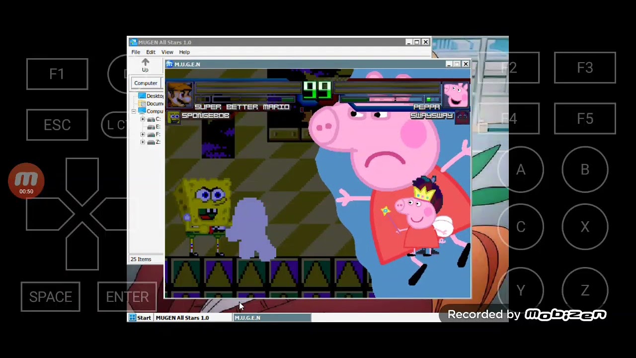 Mugen Battle #3120: Super Better Mario & Spongebob vs Peppa Pig & SwaySway
