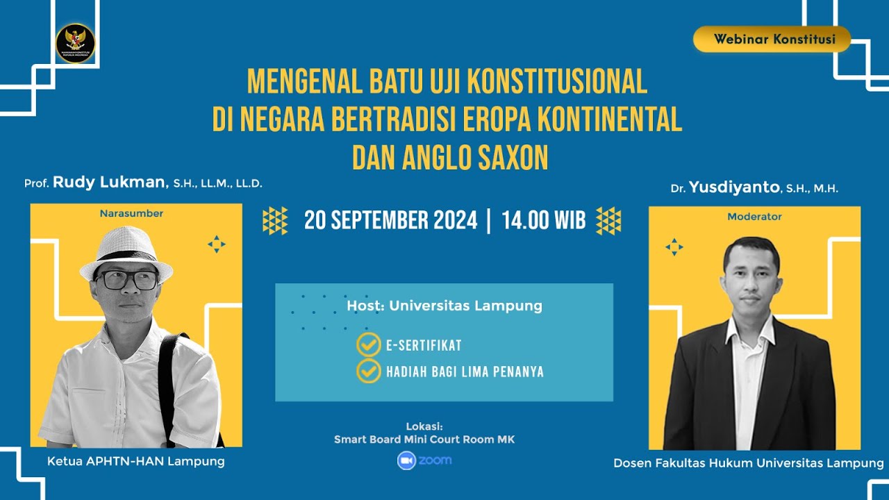 WEBINAR KONSTITUSI , 20 September 2024