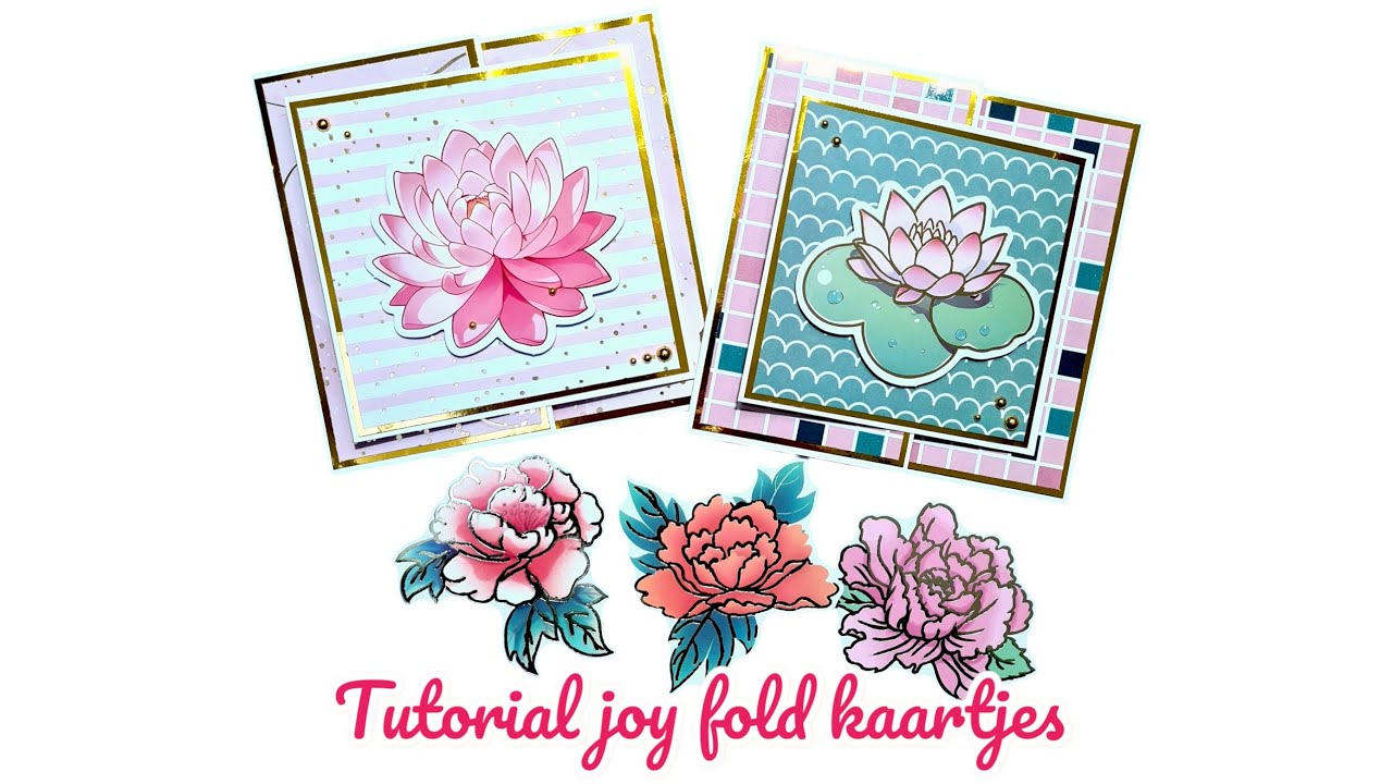 Tutorial 'joyfold' kaartjes, met materiaal van #Action en #Wibra 💖