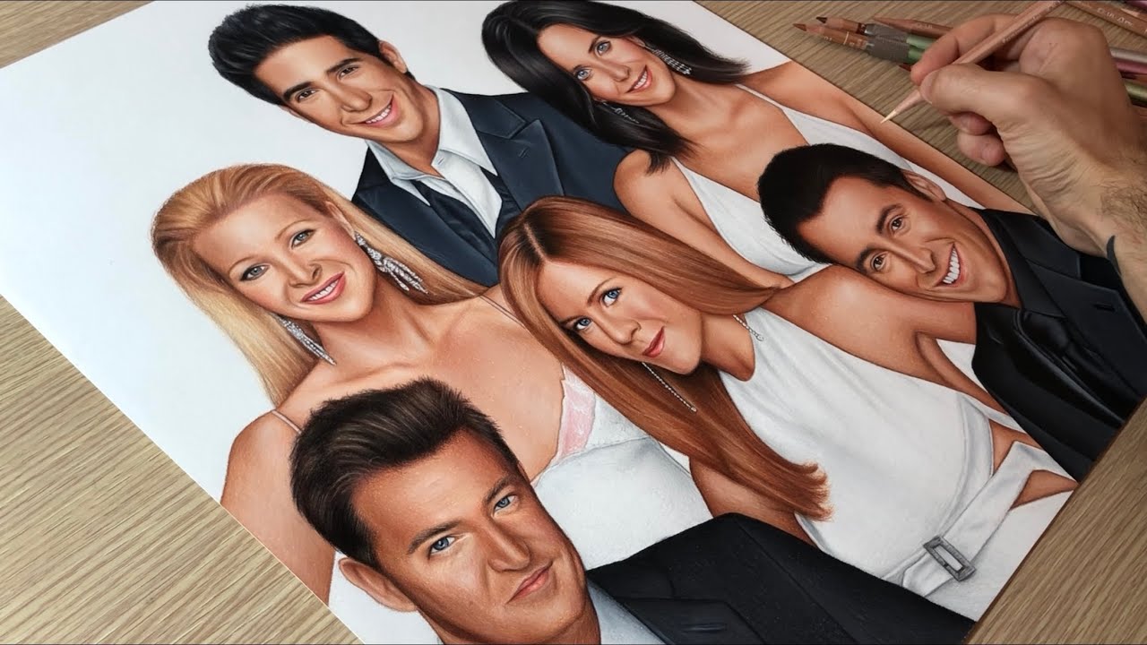 F.R.I.E.N.D.S Drawing • Time Lapse