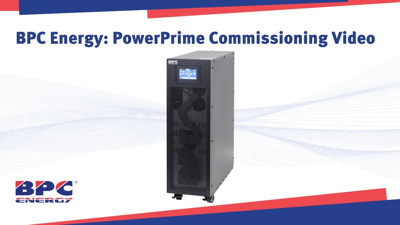 Commissioning a PowerPrime UPS