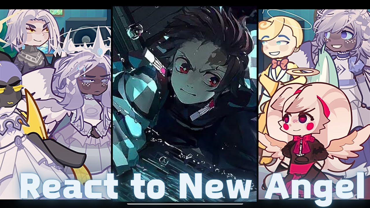 Hazbin Hotel Angels react to tanjiro kamado | Lucifer | Charlie | Gacha life 2 | Demon Slayer