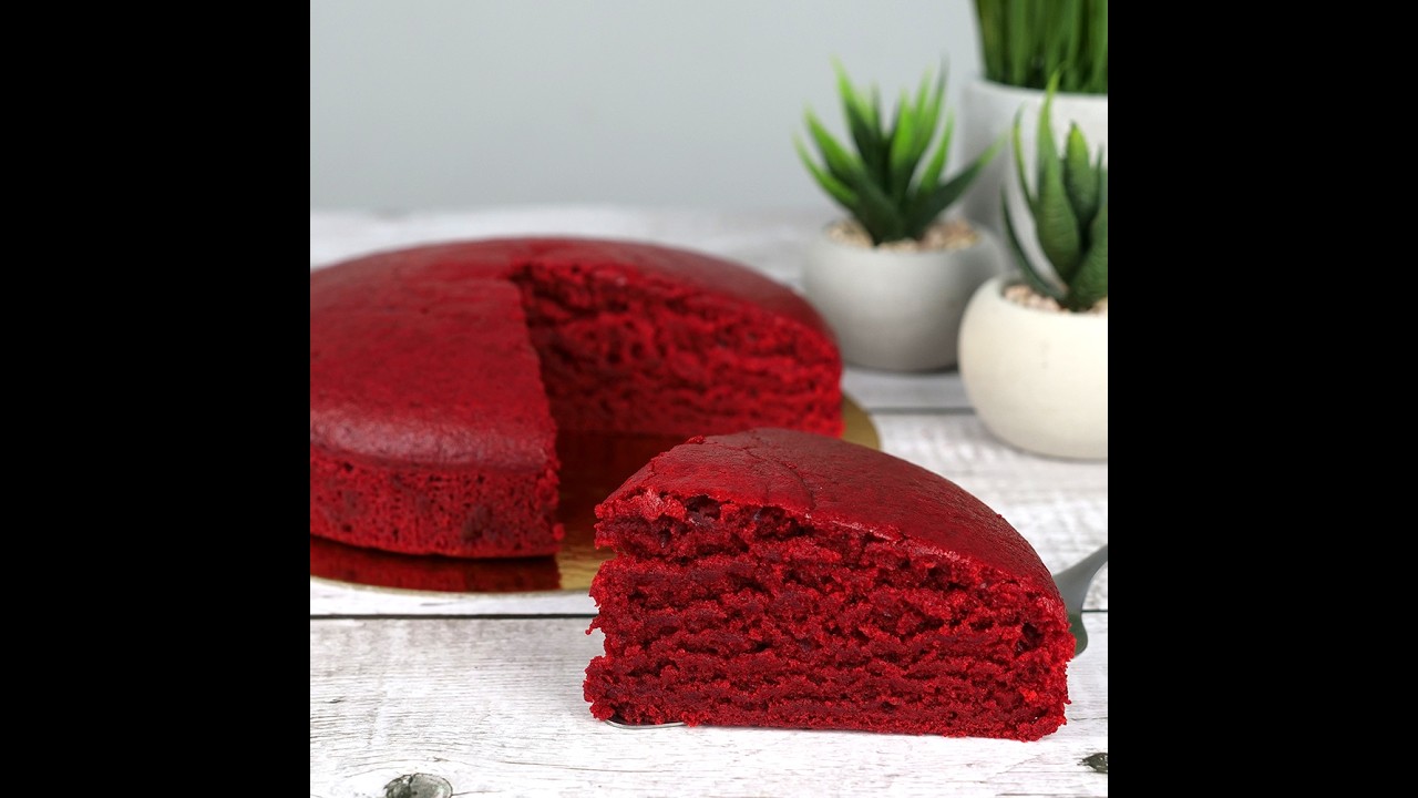 Bakery Style Red Velvet Cake without oven |  Eggless Red Velvet Cake |