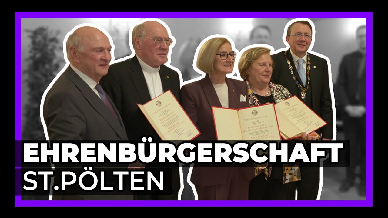 🏅 Ehrenbürgerschaft St. Pölten – 40 Jahre Verantwortung & Engagement