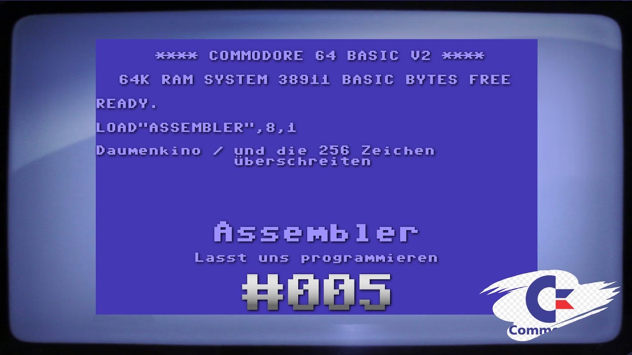 C64 Assembler - Kleine Animation mit Charsets und mehr als 256 Zeichen - Tutorial $005