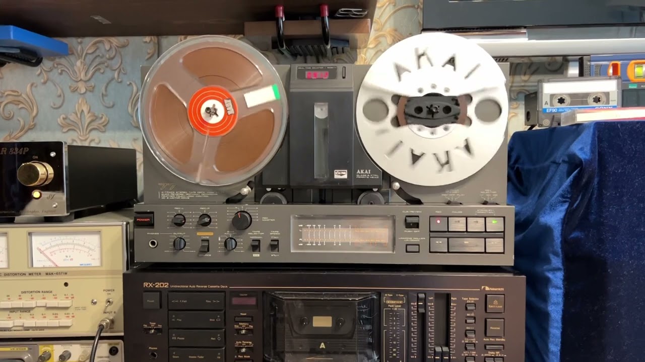 Akai GX-77, запись с винила