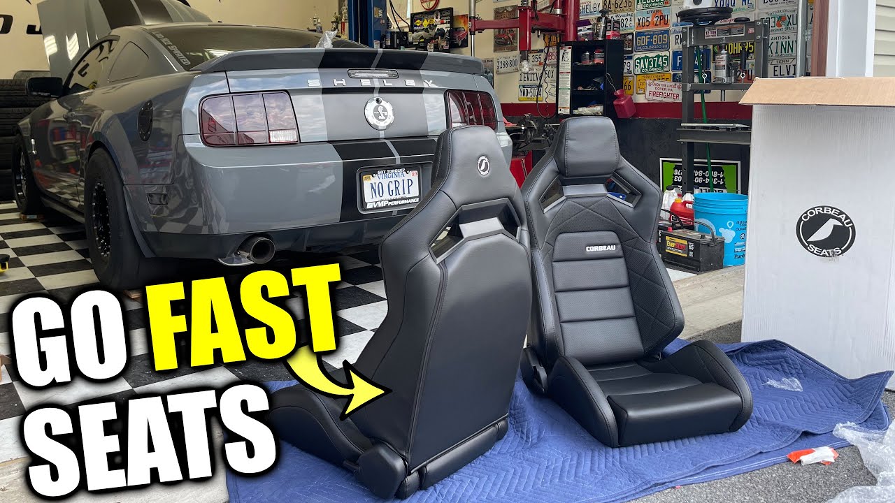 Гоночные сиденья Corbeau RRX установлены в моем 900-сильном Shelby GT500