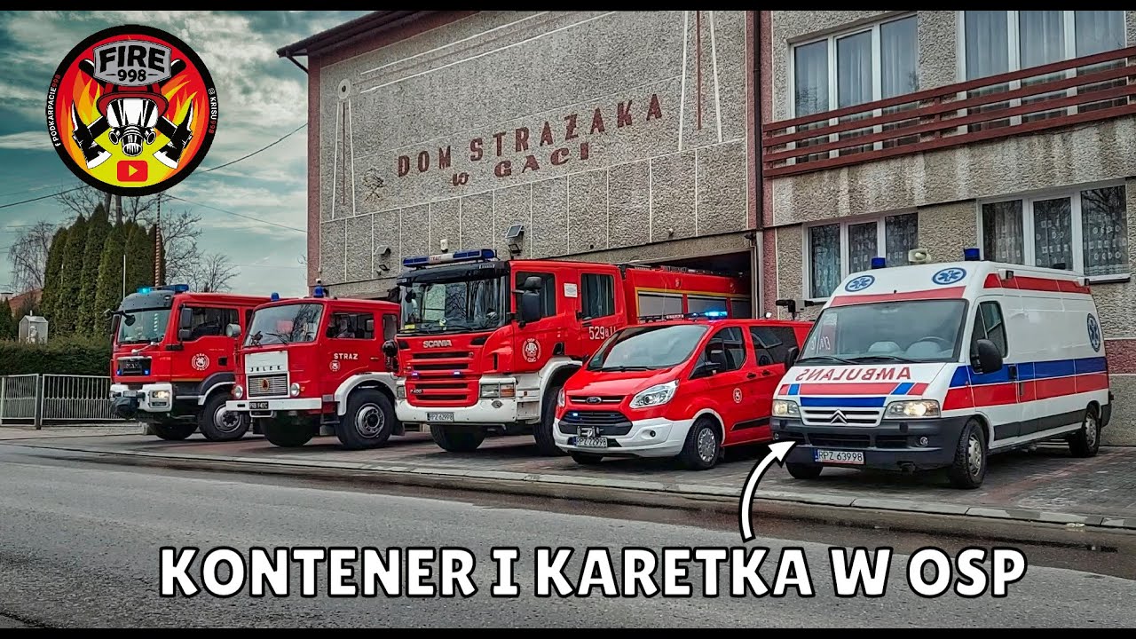 KONTENER I KARETKA W OSP GAĆ | POKAZ WYPOSAŻENIA JEDNOSTKI 2024