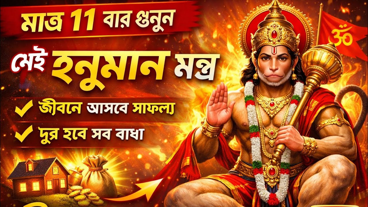 মাত্র 11 বার শোনার ফলে বদলে যেতে পারে জীবন||#@Positivewithbidisha #hanumanmantra #mantrajyotish 