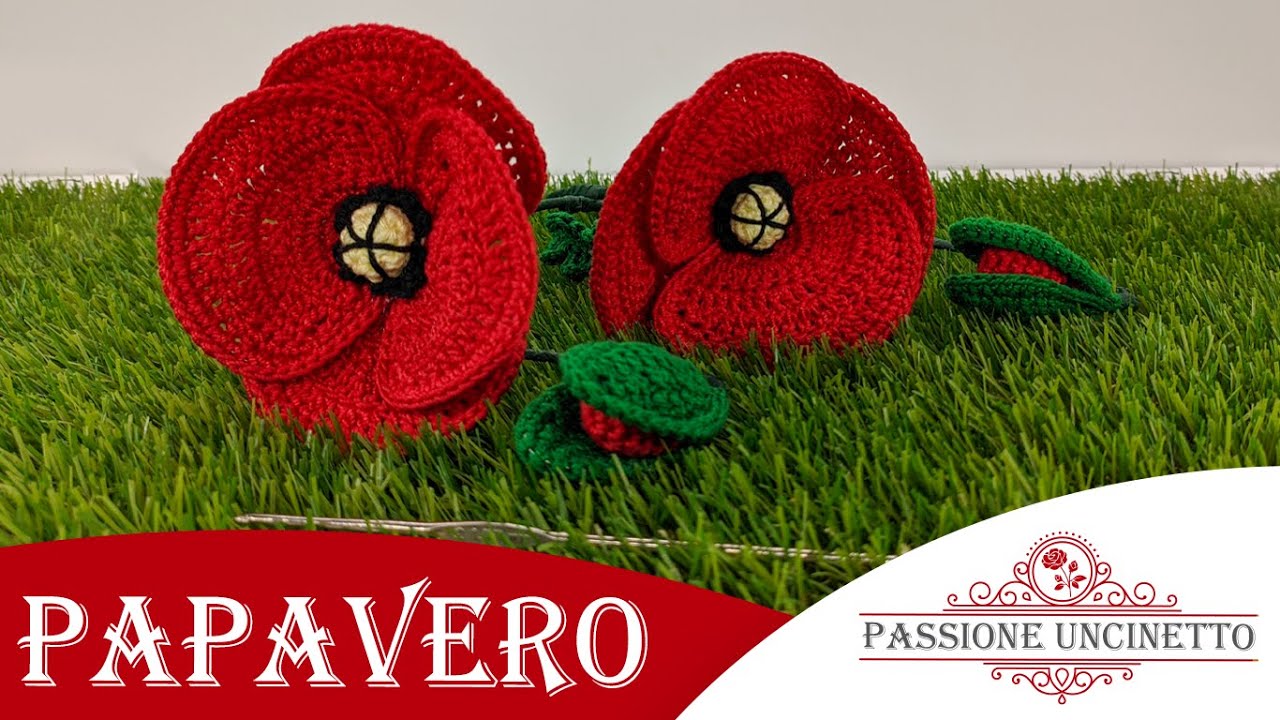TUTORIAL: Papavero all'uncinetto