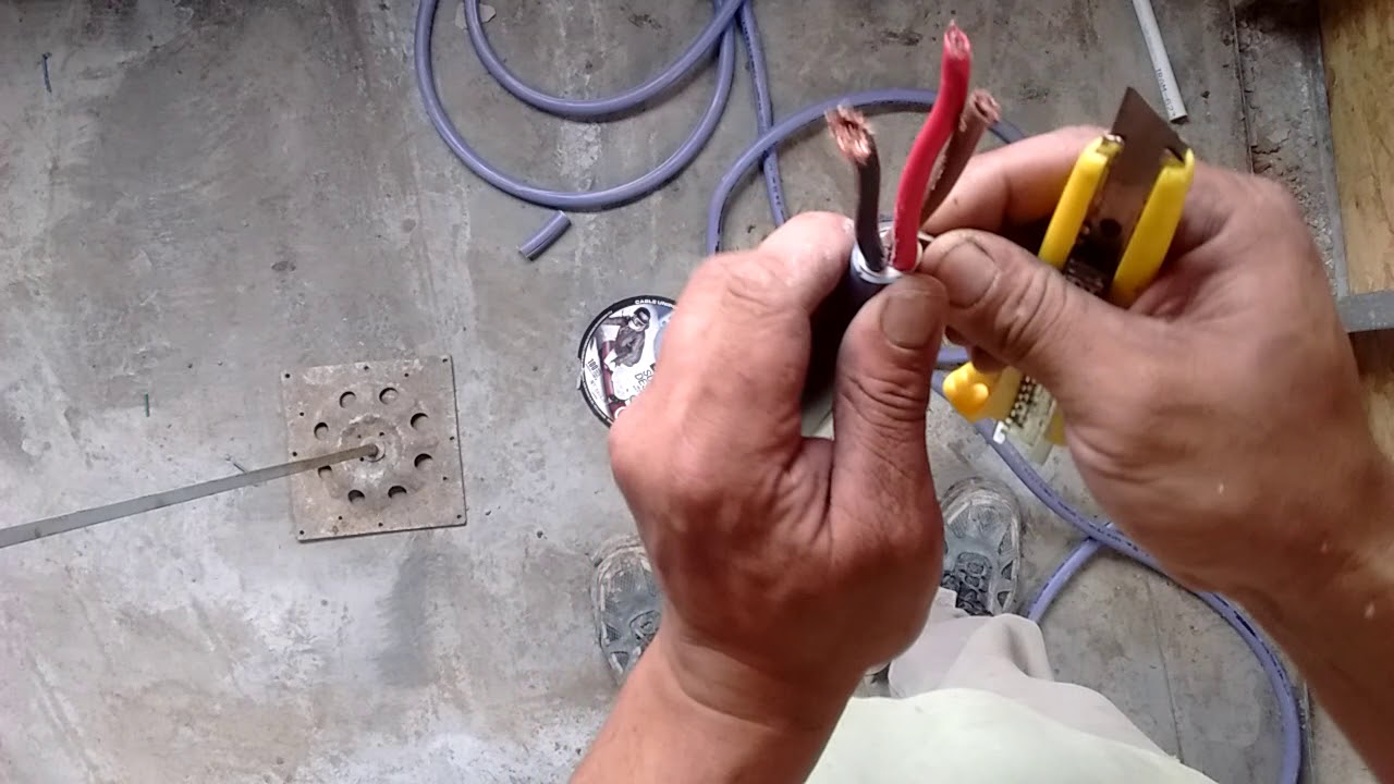 Desenvainamos cable sintenax 3x10