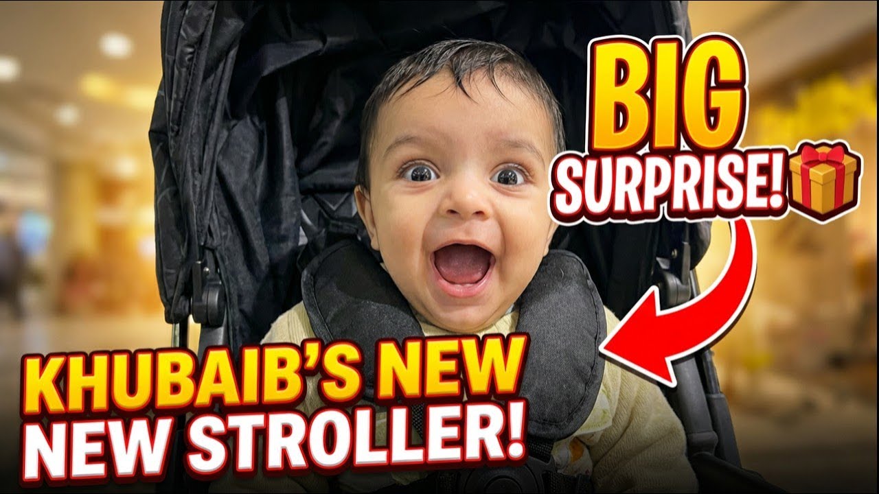 Khubaib ko new stroller Kis ne gift 🎁 ki ?? || chicken shawarma platter || ramzan recipe