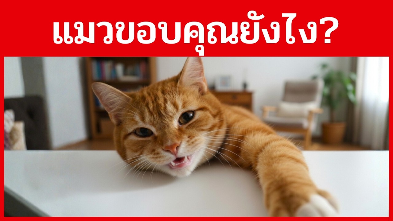 วิธีที่แมวใช้...เพื่อขอบคุณเจ้าของ
