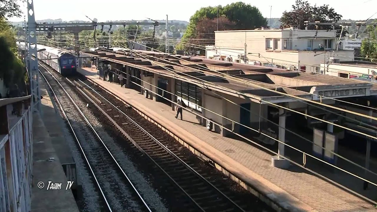 Trafic ferroviaire à Sèvres Rive Gauche (Île de France)