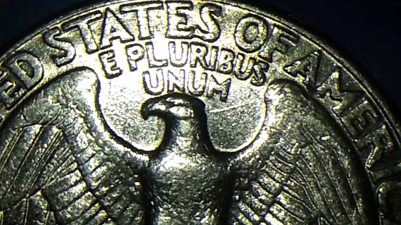 1998 P WASHINGTON QUARTER AWESOME CUD DIE BREAK ON WING REVERSE