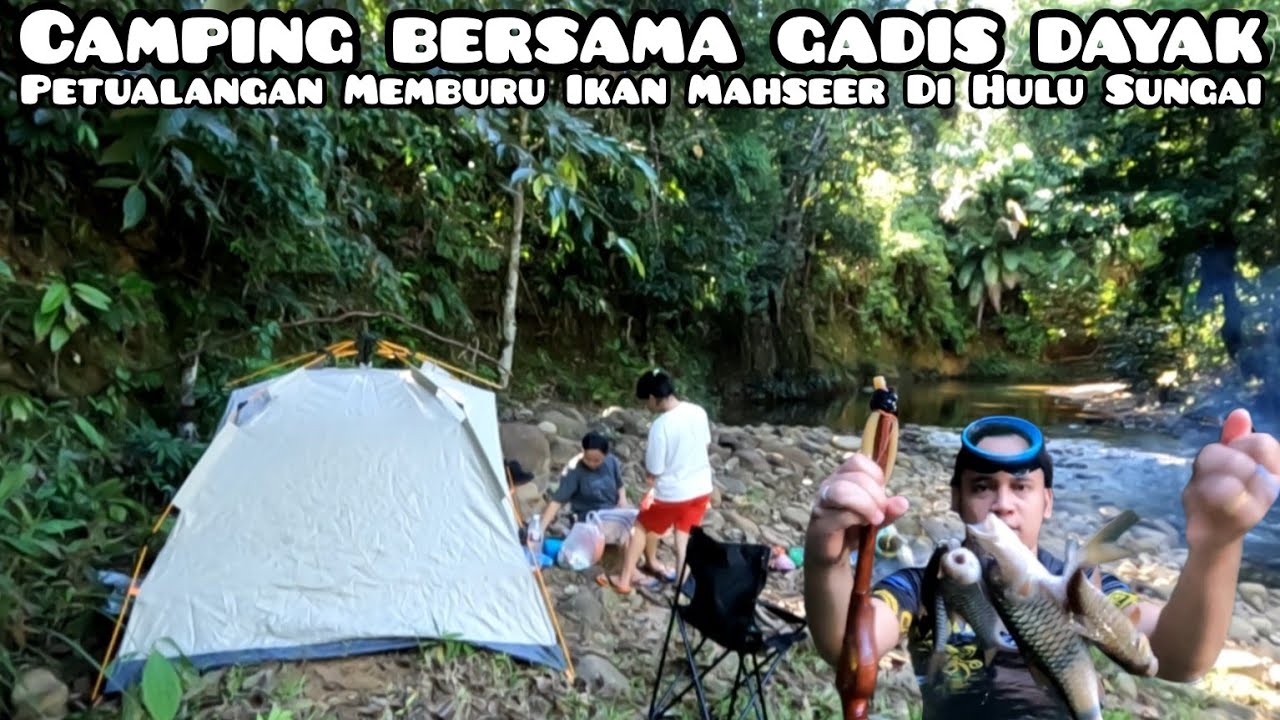 Petualangan Camping Fishing Bersama Gadis Dayak Iban Sarawak:Memburu Ikan Mahseer di Hulu Sungai