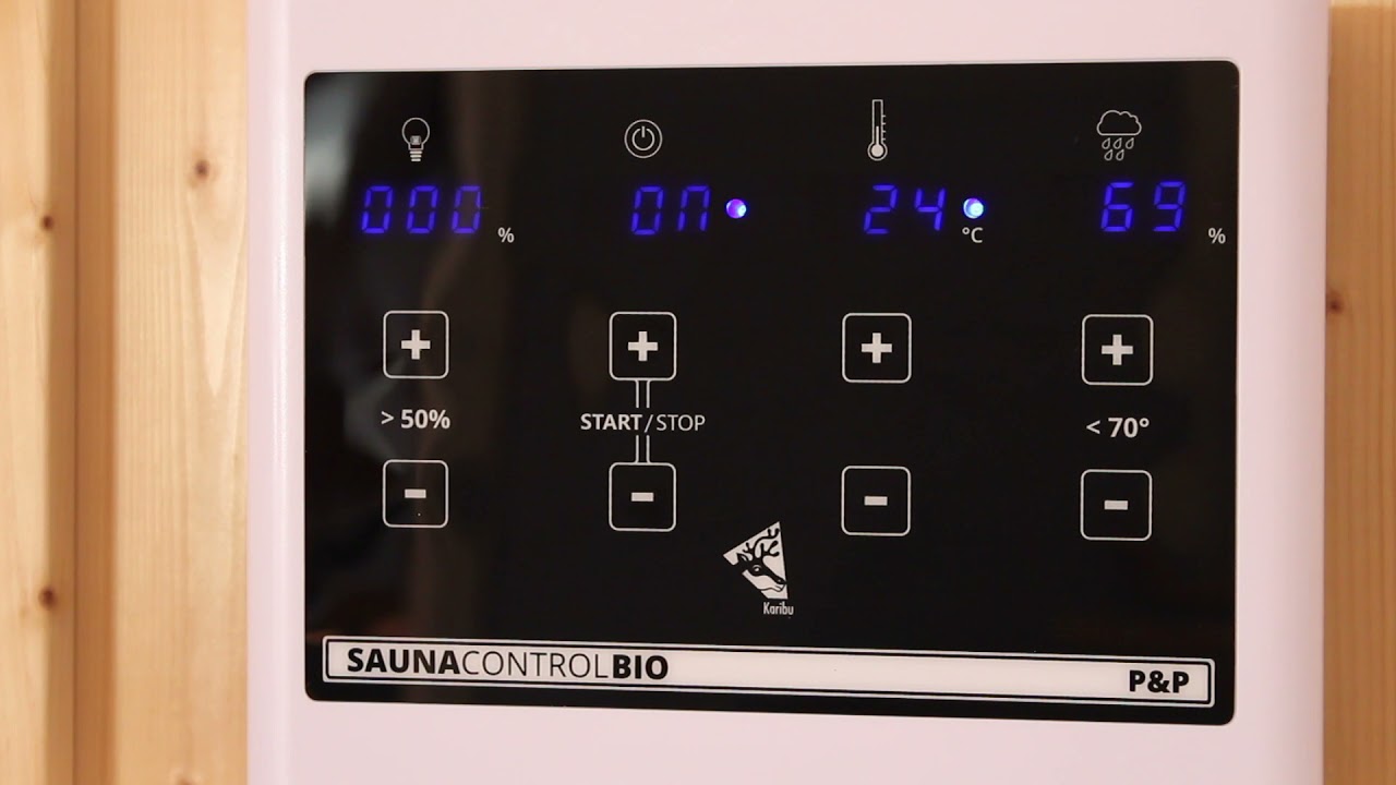 Bedienung Karibu Sauna Steuergerät Easy Bio