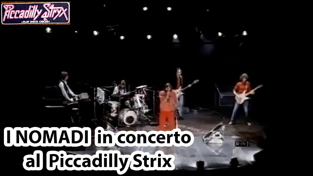 I Nomadi in concerto Discoteca Piccadilly Strix di Sassuolo (MO).