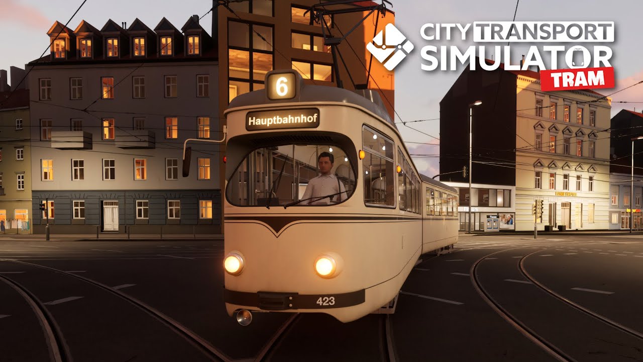 City Transport Simulator: Tram - Morning Drive With GT6 Mannheim - To Hauptbahnhof - Route 6