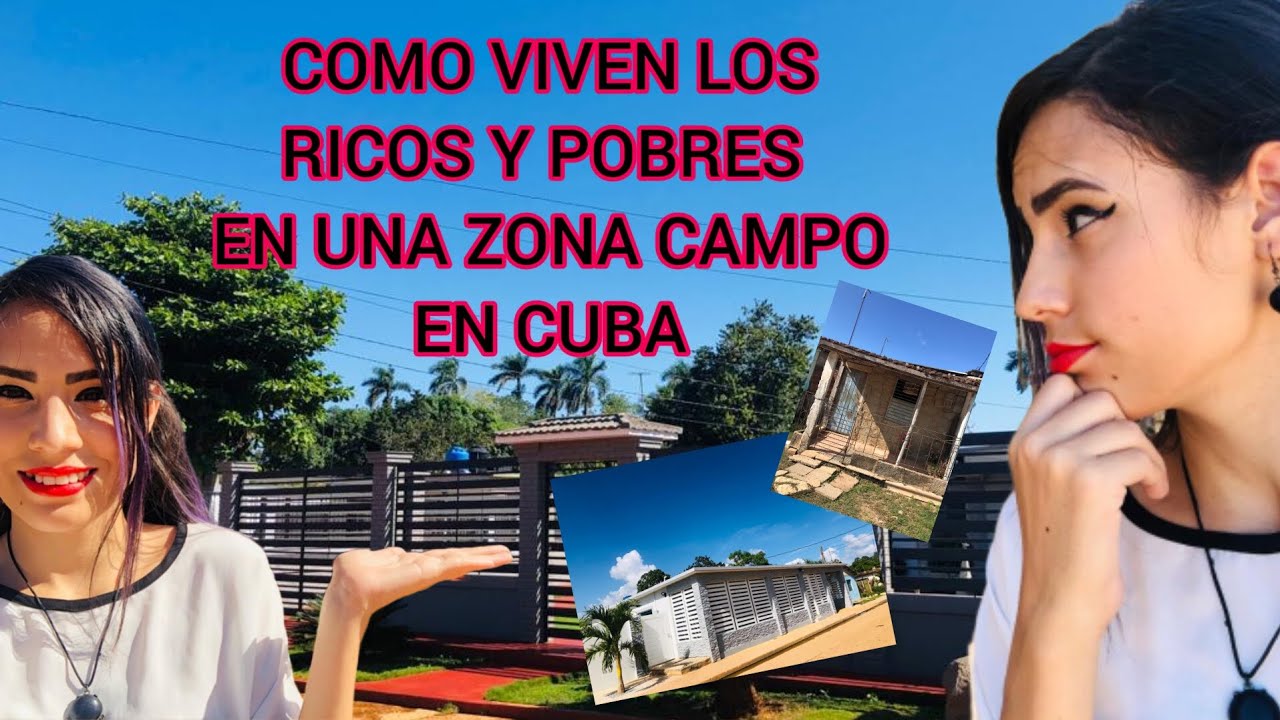 Como viven los ricos en Cuba. Les muestro las casas de los ricos y pobres de una zona campo de Cuba