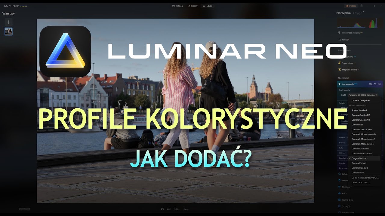 Jak dodać profile kolorystyczne z naszego aparatu w Luminar Neo
